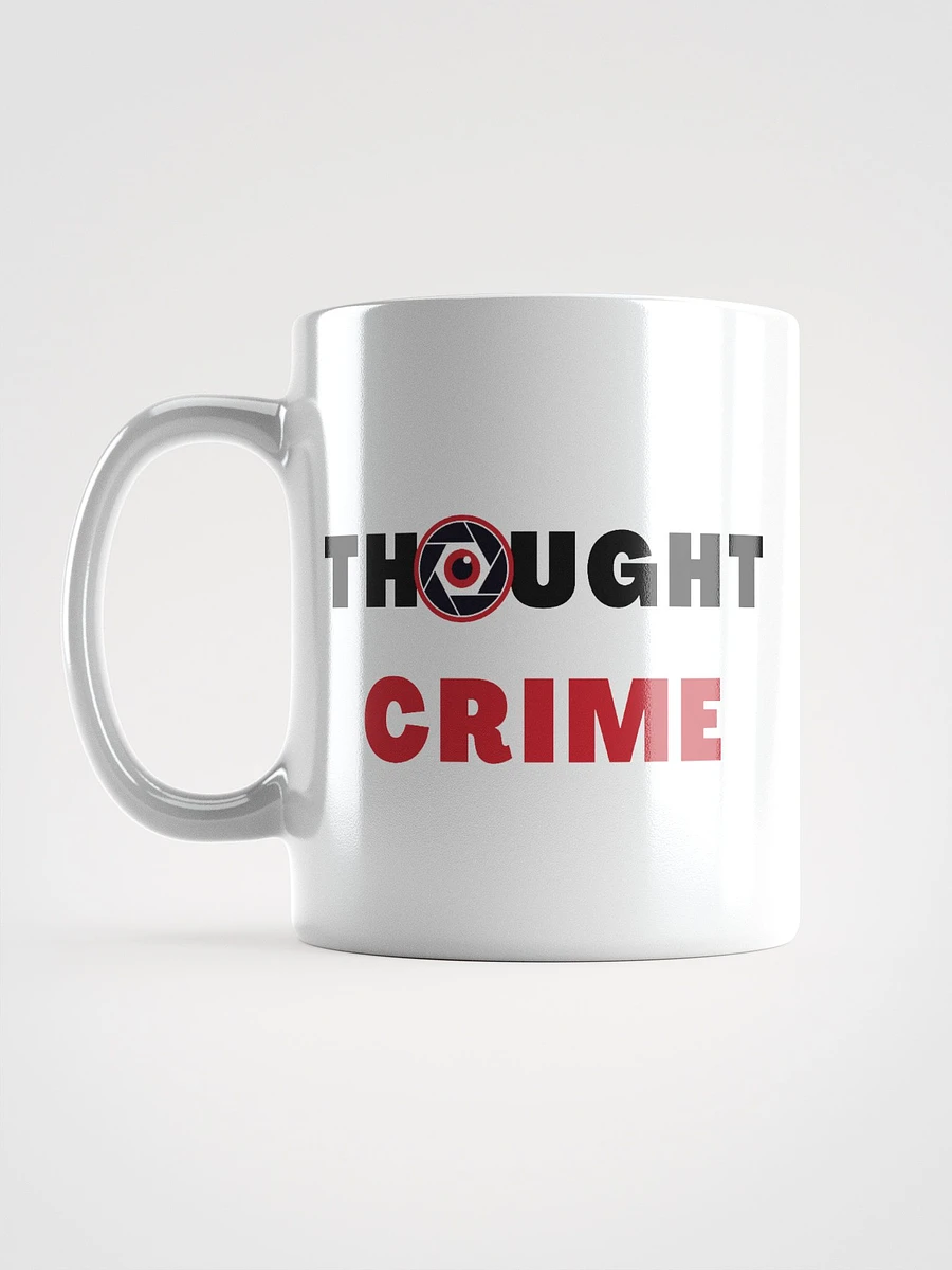 White glossy mug thought crime 11oz 15oz product image (12)