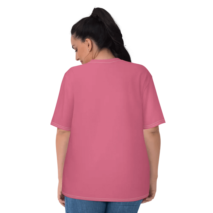 Plain Rosy Pink True Summer Women's Crewneck Polyester Heavyweight Premium T-Shirt by Treasure Pie product image (7)