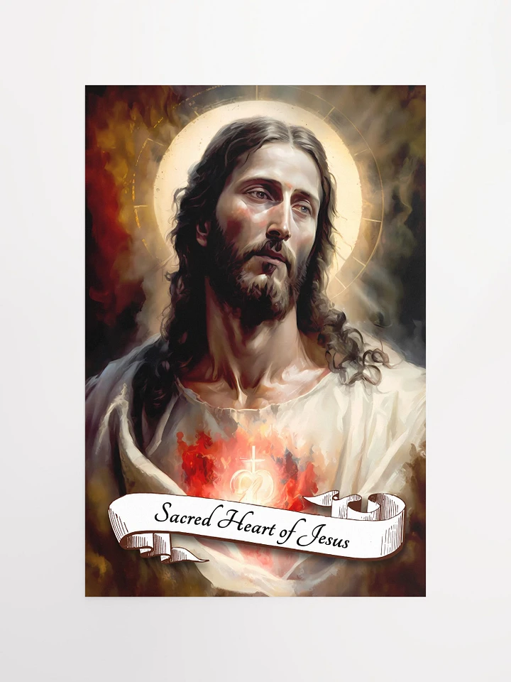 Devotion to the Most Sacred Heart of Jesus Catholic Religious Matte Poster product image (2)