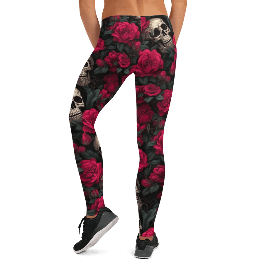 Leggings – Skulls and Roses Print for Edgy & Bold Style product image (12)