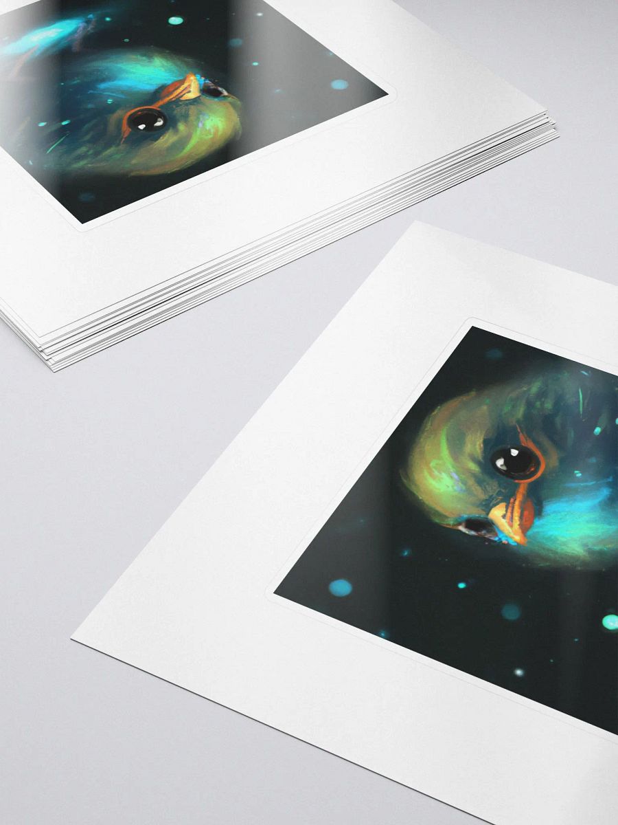 Cute Galactic Bird Sigma Sticker product image (5)