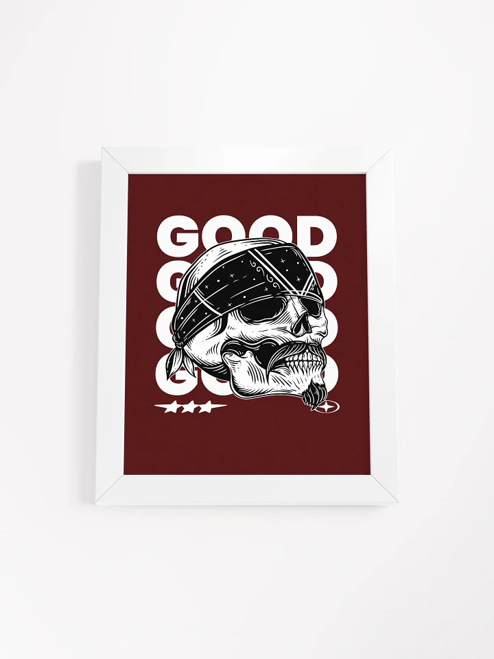 Good Vibes Skull Framed Poster product image (1)