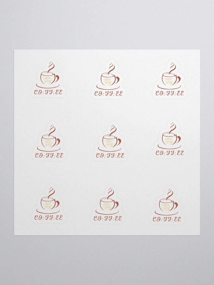 Coffee Lover (Coffee day_coffee clock ) Sticker product image (1)