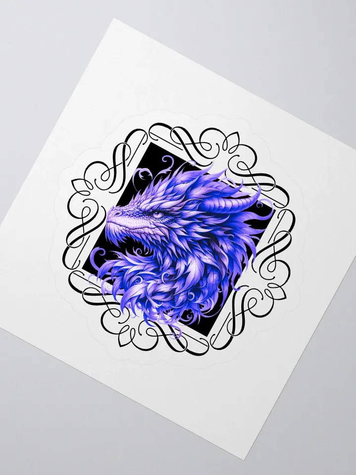 Amethyst Dragon Kiss Cut Sticker product image (1)