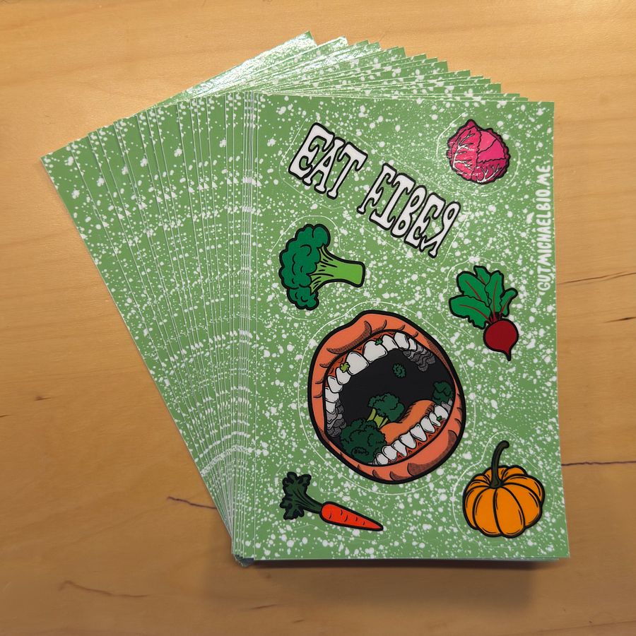 Eat Fiber Sticker Sticker Sheet product image (1)