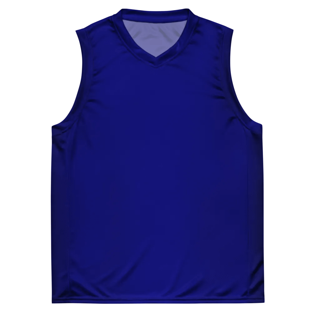 Plain Color Navy Blue Basketball Jersey product image (1)