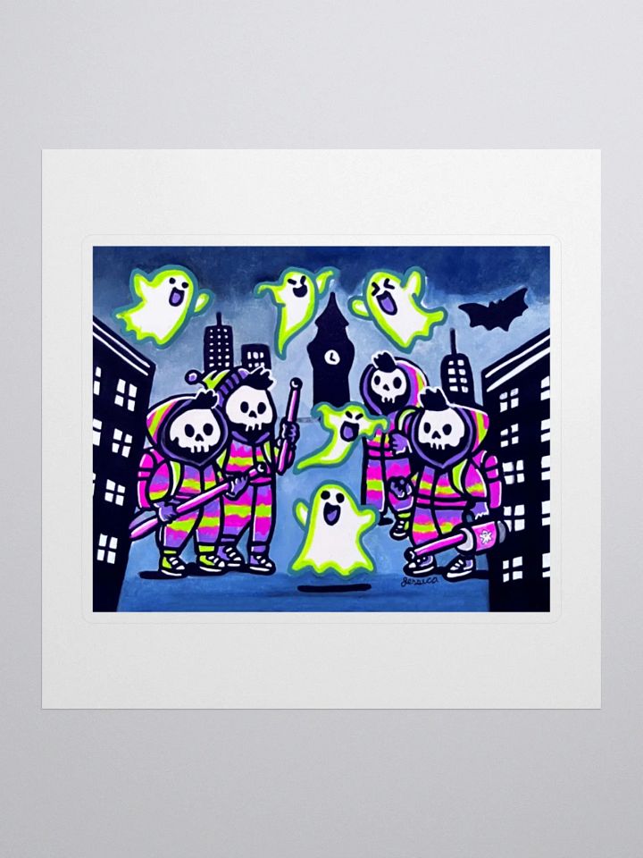 Ghostly Pursuit Sticker product image (1)