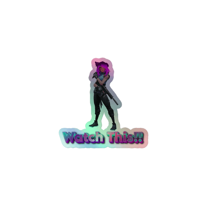 Jett Watch This!! Holographic Sticker product image (1)