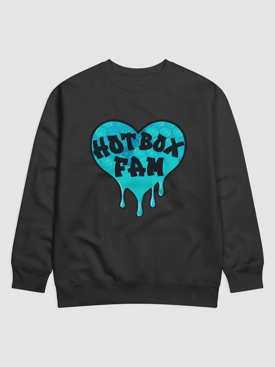 HOT BOX FAM BRIGHT BLUE HONEY COMB LOGO SWEATSHIRT product image (4)