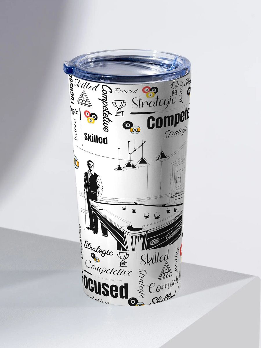 20 oz Billiard Player Affirmation Word Art Tumbler product image (3)