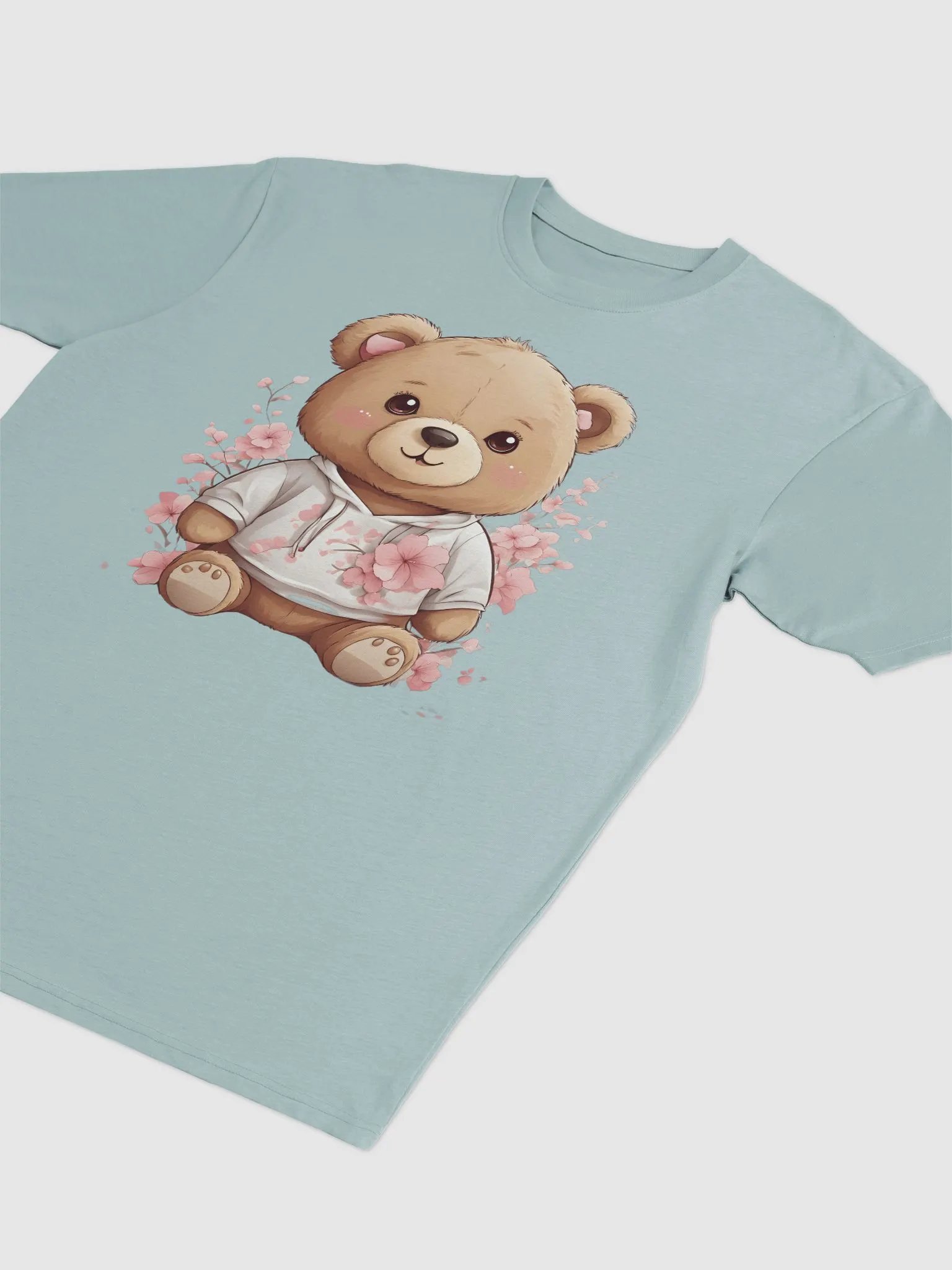 Floral Teddy Bear Hoodie Tee product image (18)