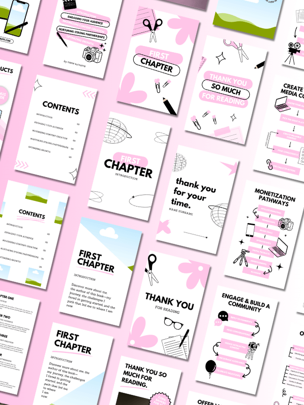 MRR/PLR Minimal Pink eBook Template product image (6)