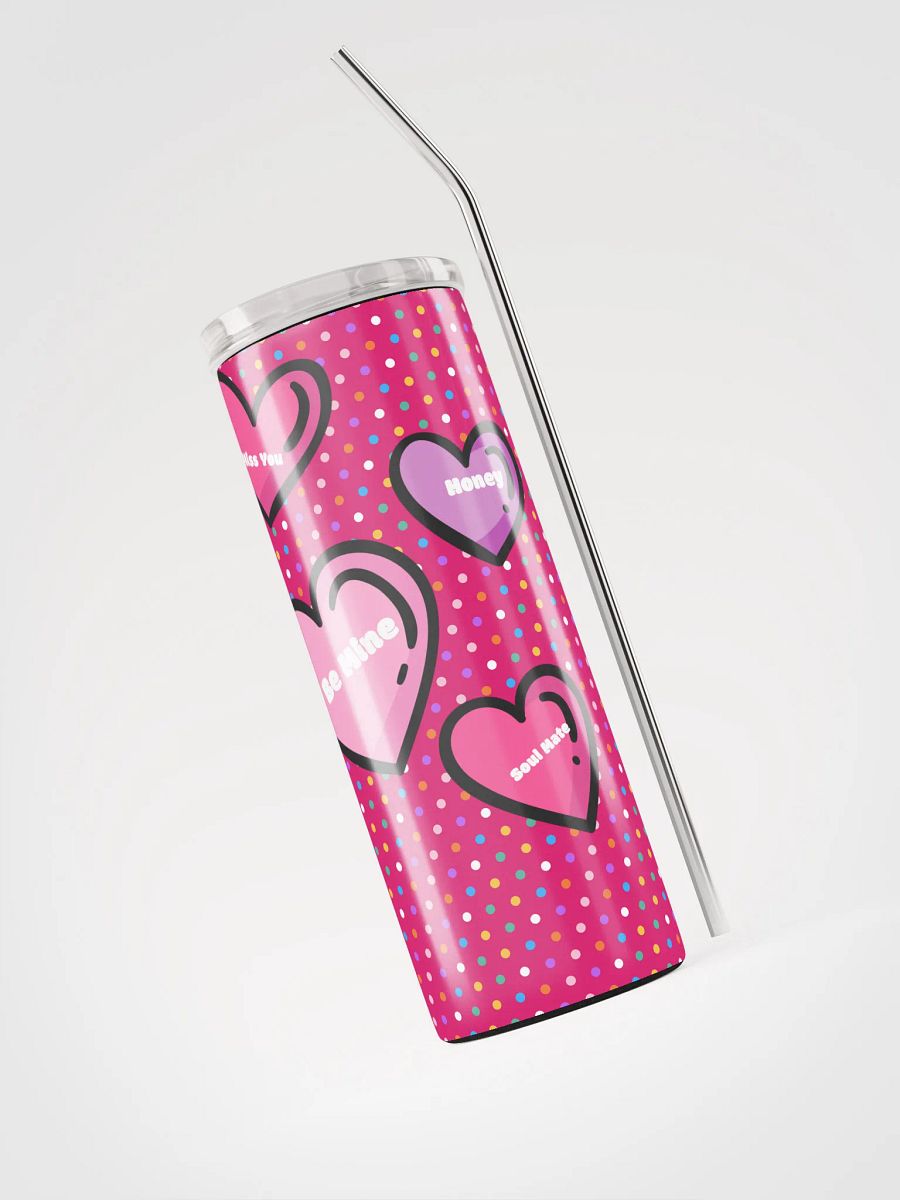 love infusion 20 oz Stainless Steel Tumbler Drinkware Flasks with insulated lid, reusable Straw Tumbler product image (3)