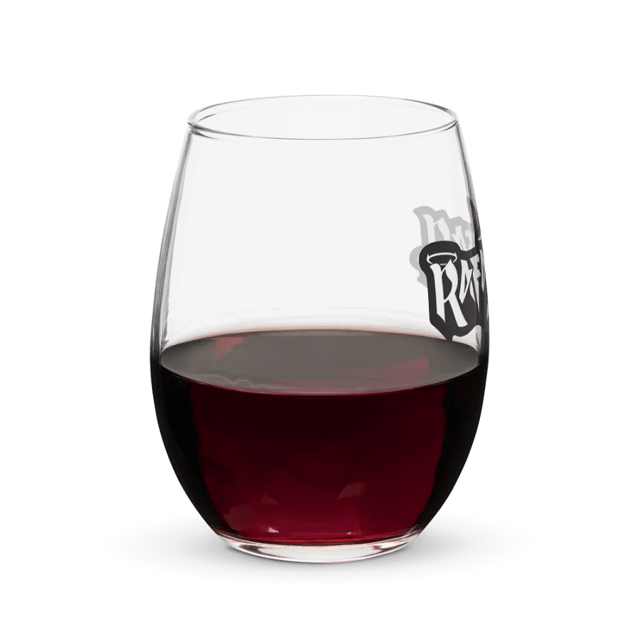 RafaZafar Logotext Stemless Wineglass (outlined) product image (8)