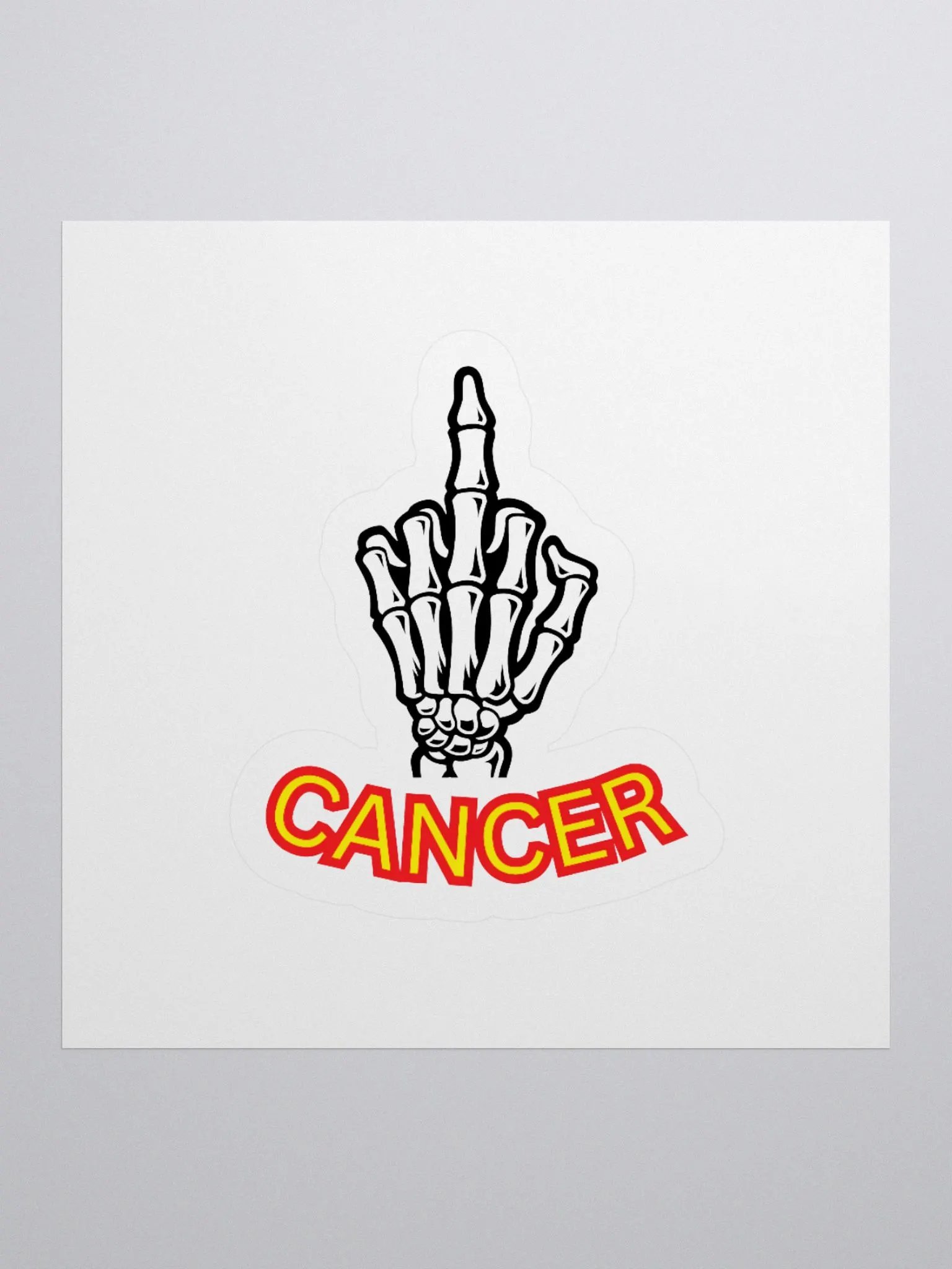 Defiant Cancer Kiss Cut Stickers product image (2)