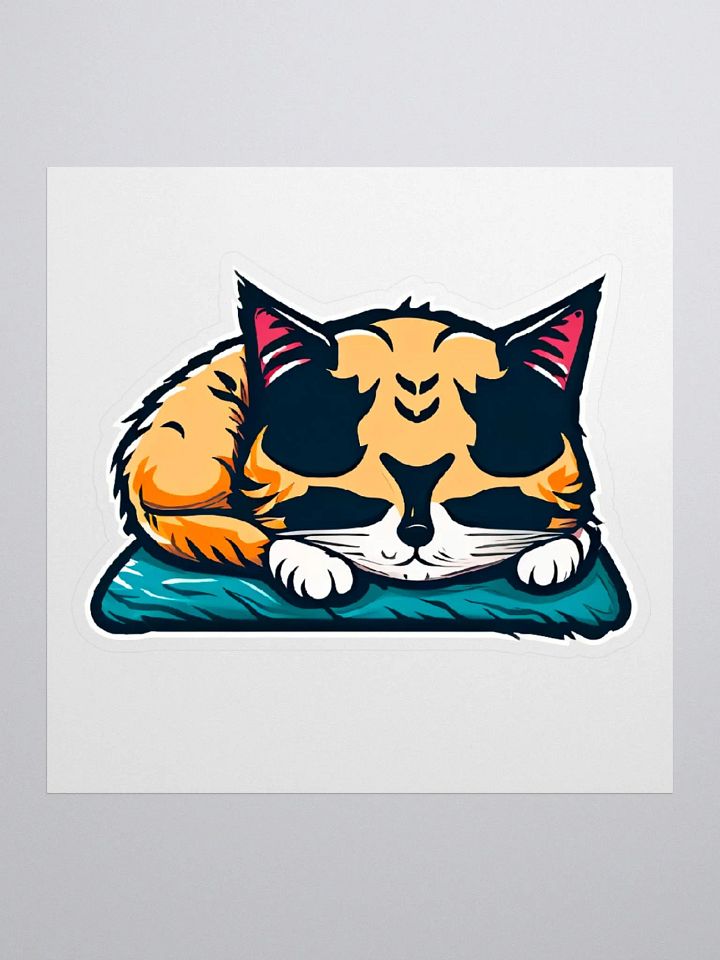 Sleeping Cat Sticker product image (1)