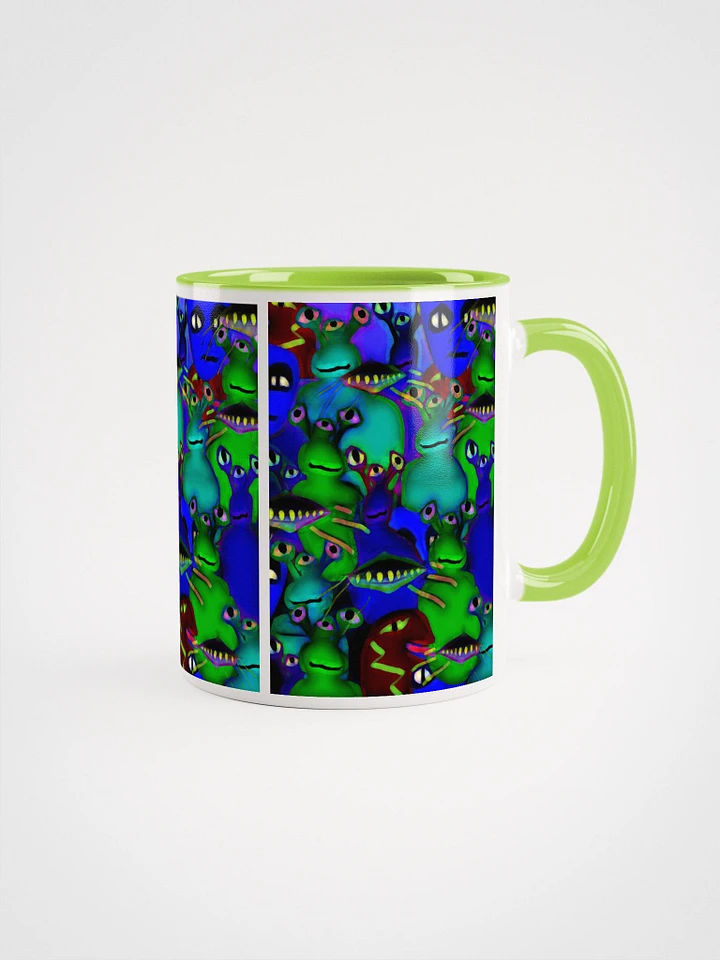 Aliens Collage Green Coffee Mug product image (1)