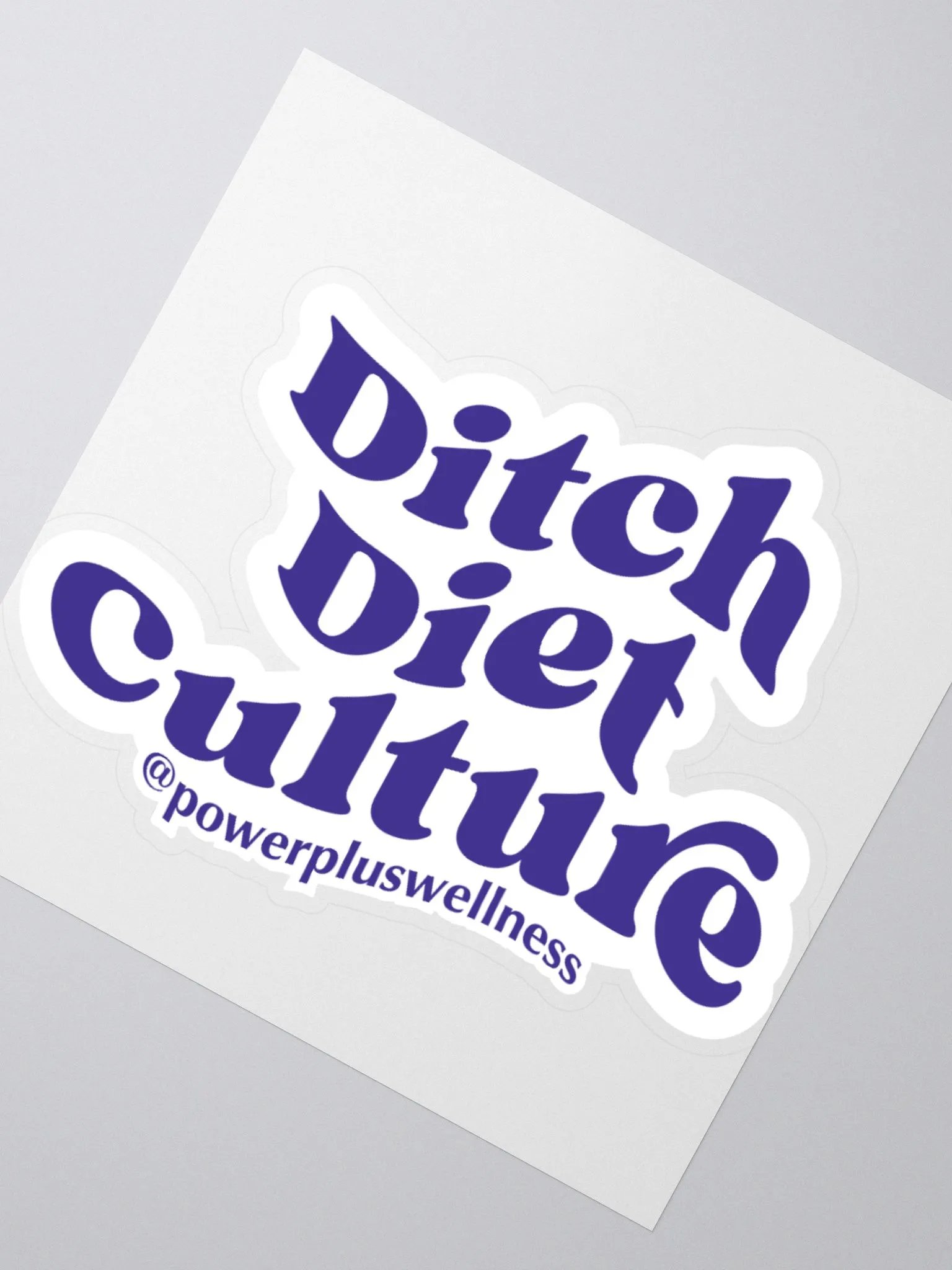 Ditch Diet Culture Sticker - Purple product image (6)