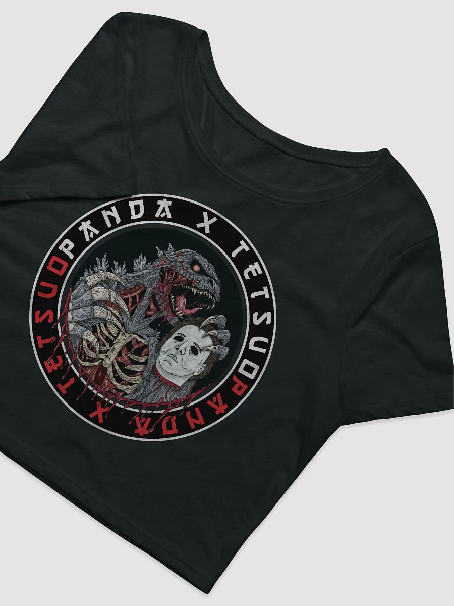 God of Carnage Bella+Canvas Women's Crop Tee (Northern Lotus Design) product image (3)