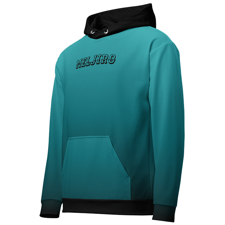 Meljiro Cyan Gradient NLE Hoodie – Fresh Color, Fierce Energy product image (2)