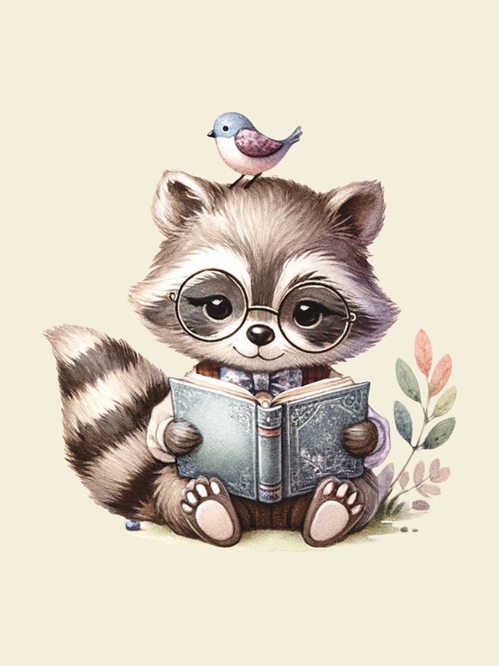 Cute Racoon - Clipart product image (1)