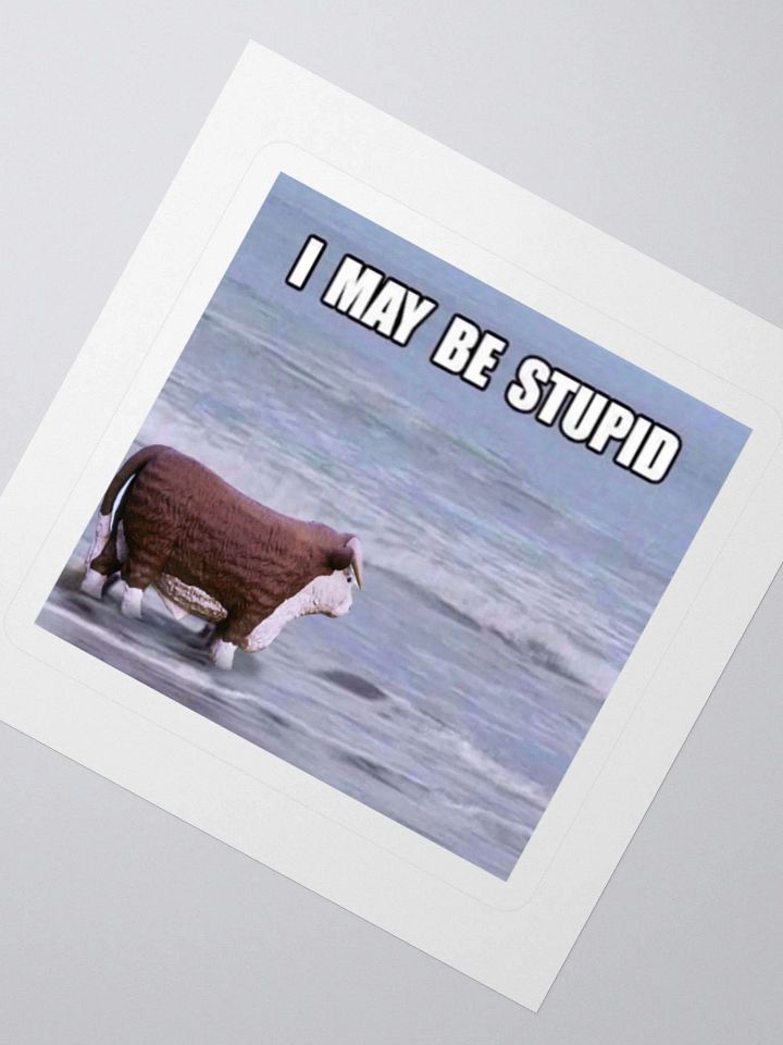 I may be stupid Sticker product image (2)