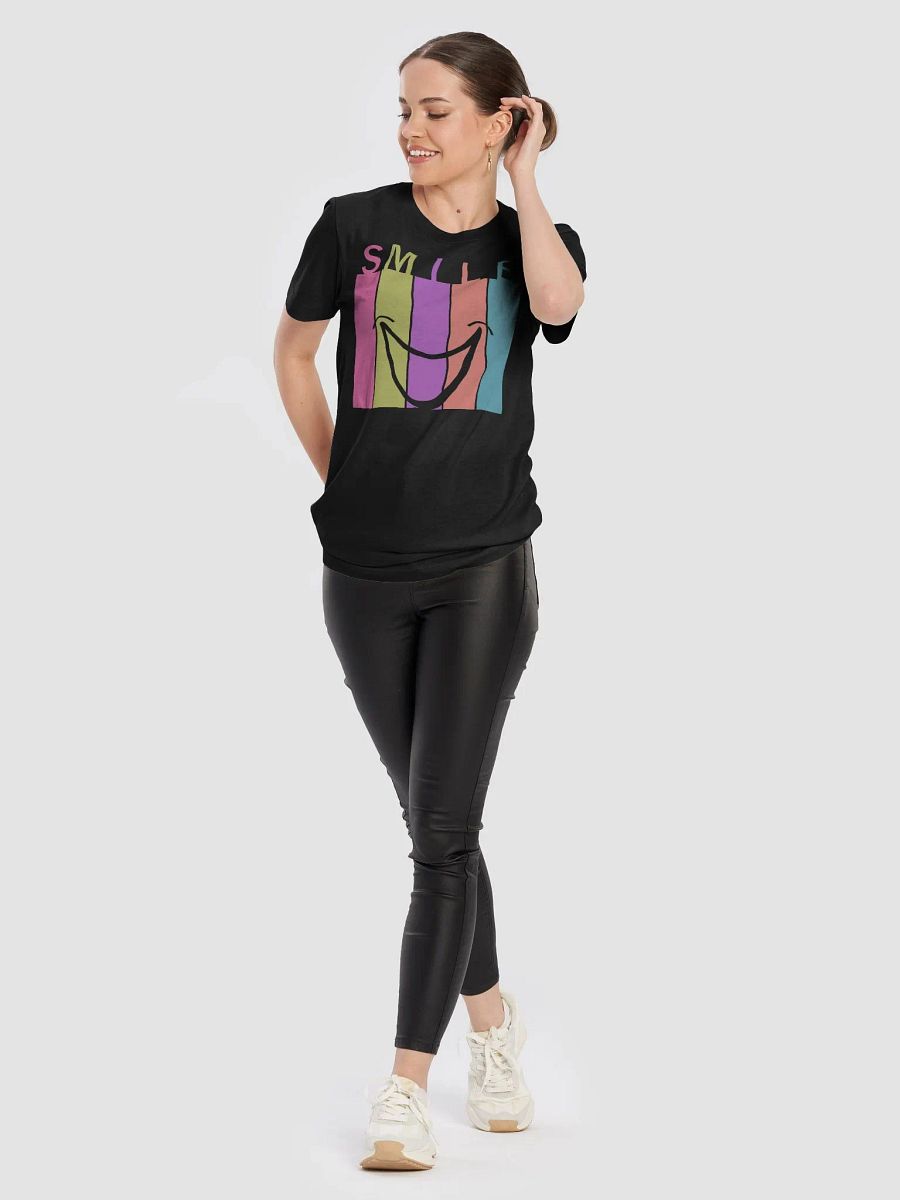 Colorful SMILE Graphic T-Shirt product image (100)