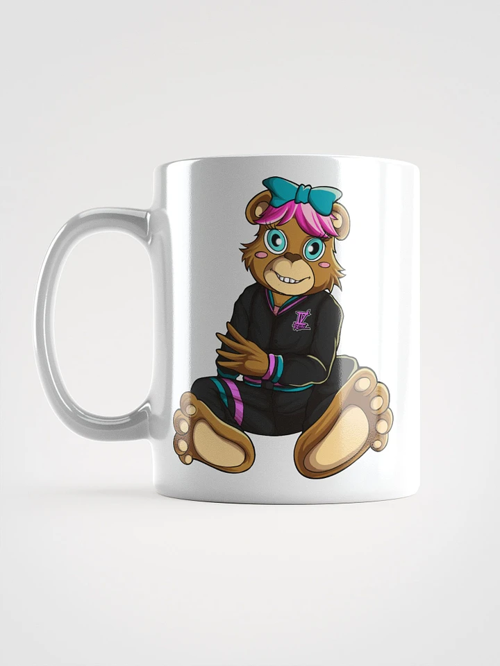 Sitting Girl Bear White Coffee Cup product image (1)