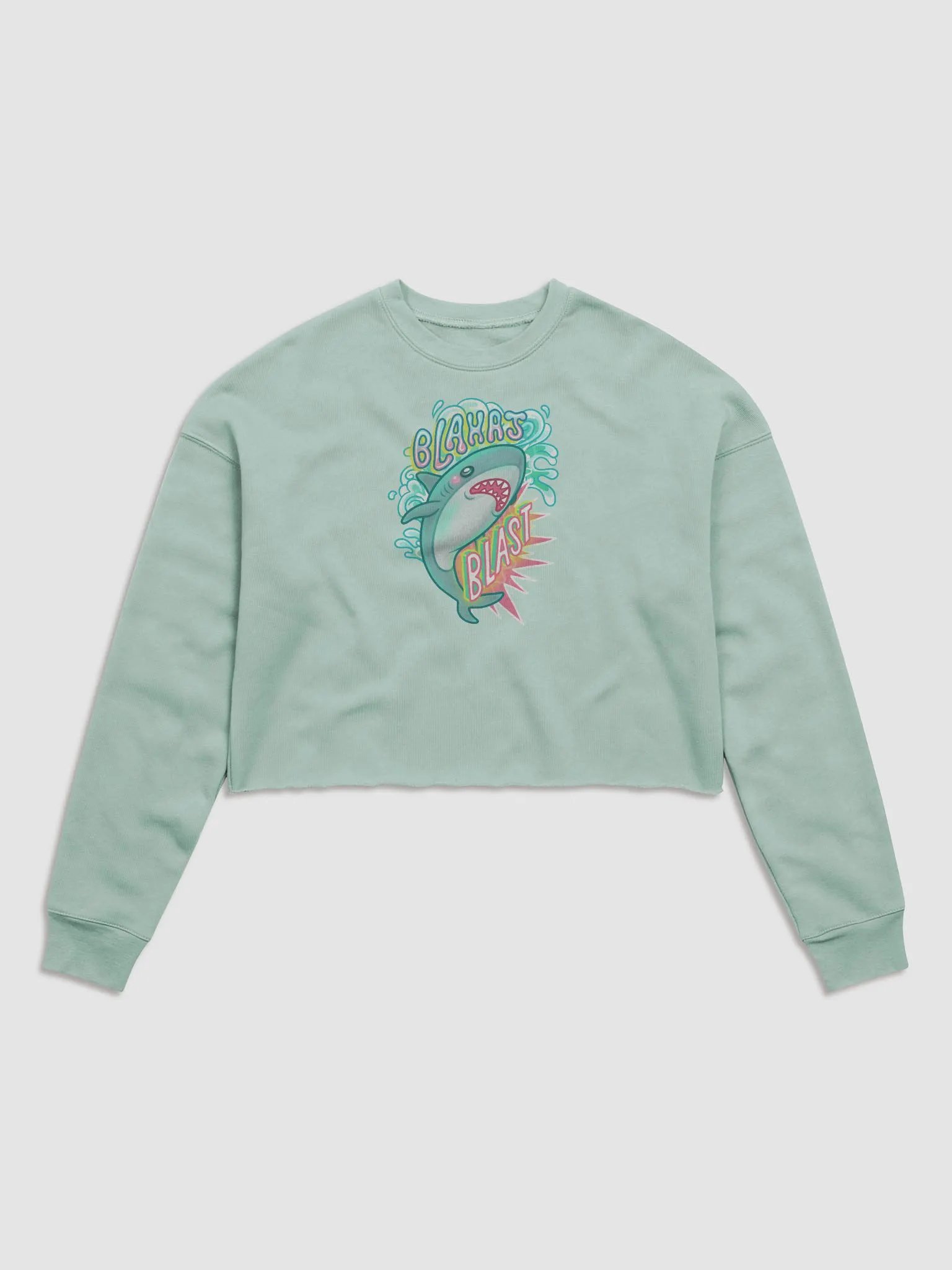 Blahaj Blast Cropped Sweater product image (9)