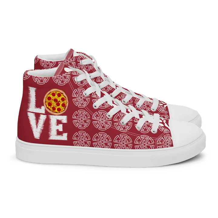 Love Pizza High Top Red/White Female product image (2)