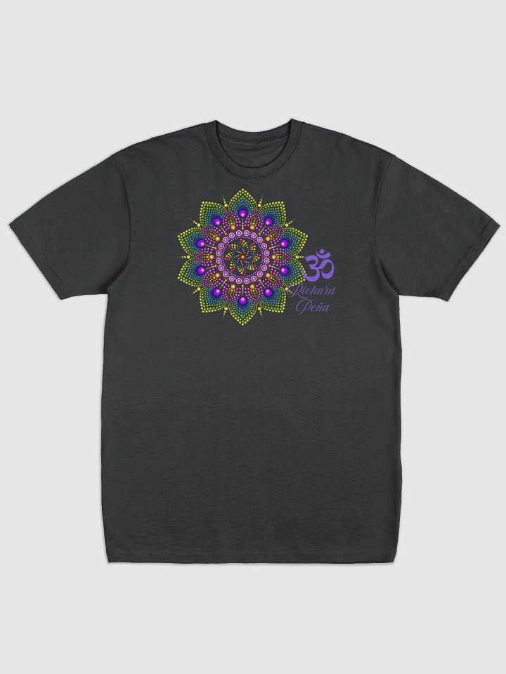 Purple Om Richard Peña on black t-shirt product image (1)