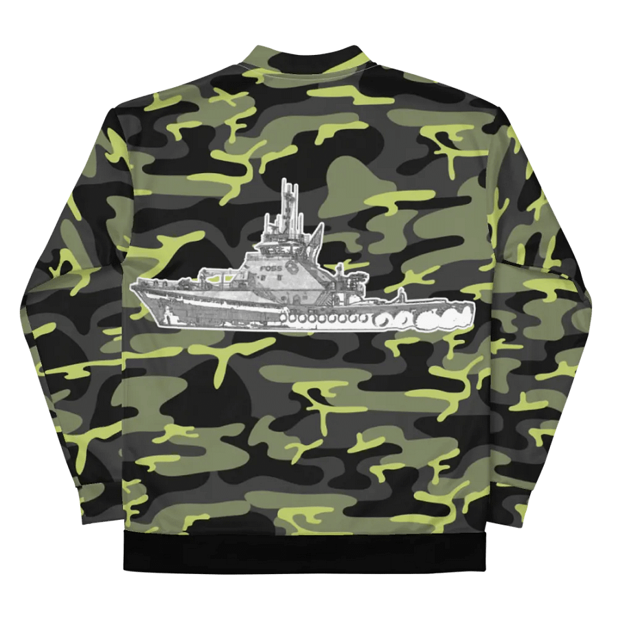 Copy of Twin Anchor Titan tug Green Camouflage Bomber Jacket product image (10)