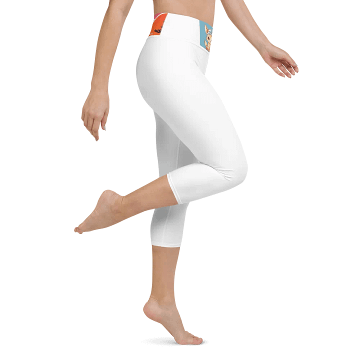 Foxy 90s All-Over Yoga Capri Leggings product image (1)