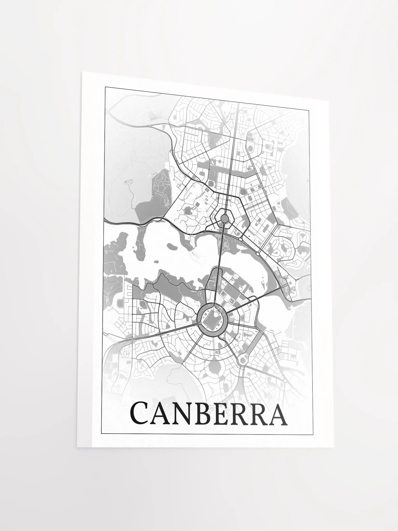 Canberra, Australia, city map print product image (3)