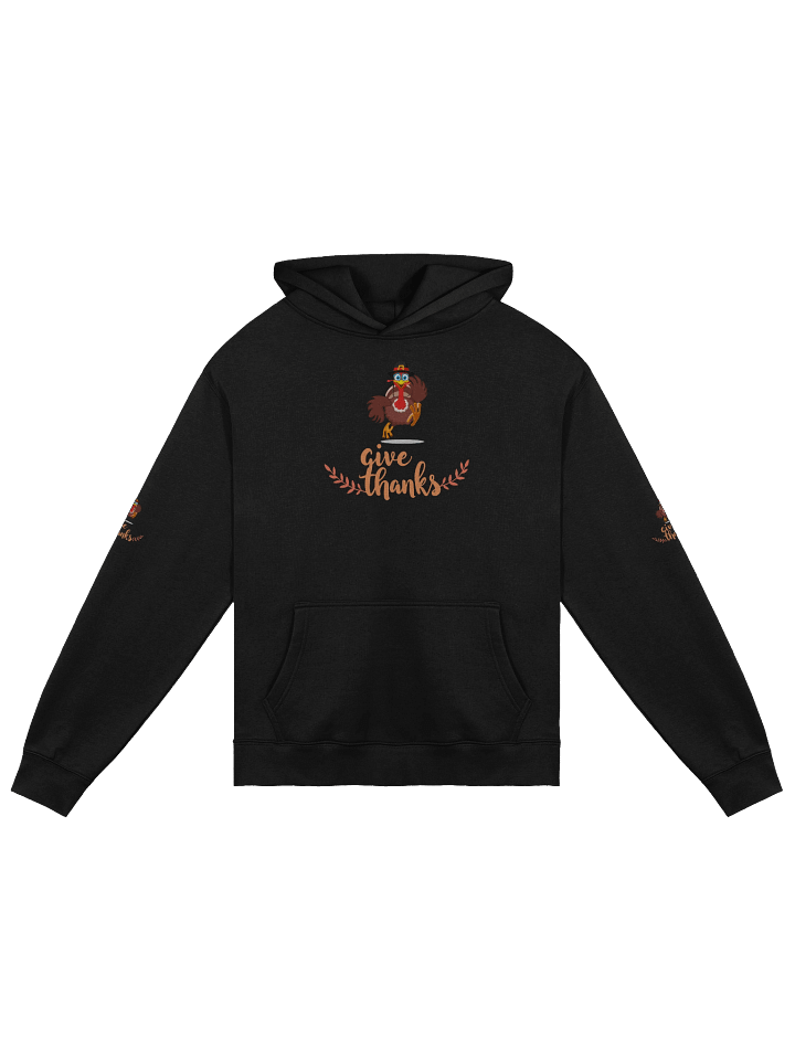 "Give Thanks Hoodie – Cozy Thanksgiving Fall Apparel" product image (4)