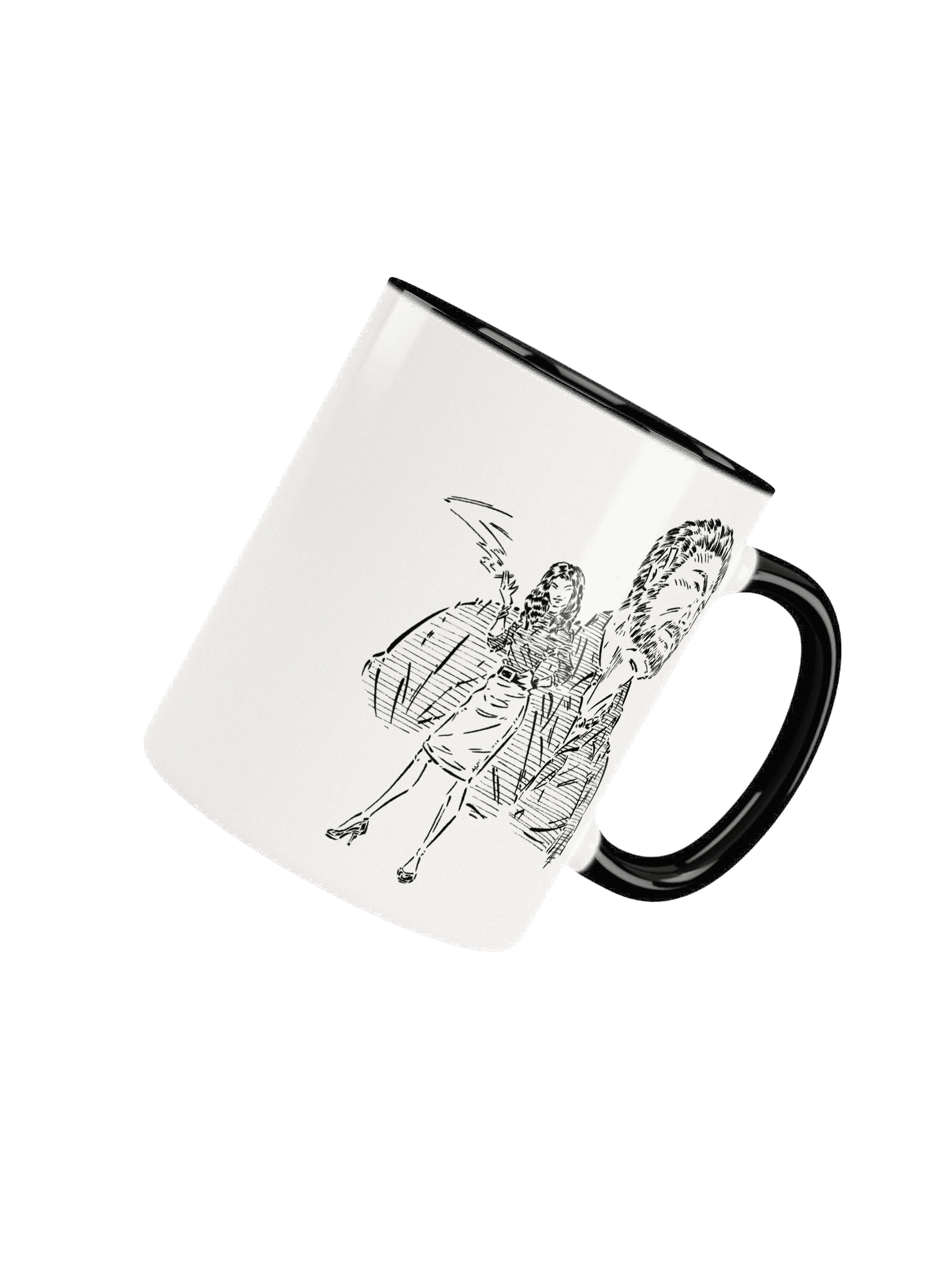 MEIFUMADO | Atsuko & Maeda | Black & White Mug product image (4)