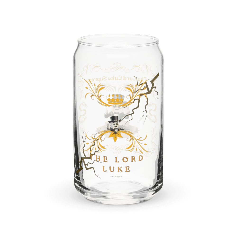 The Lord Luke Supreme Royal duo logo design Can Shaped Glass product image (3)