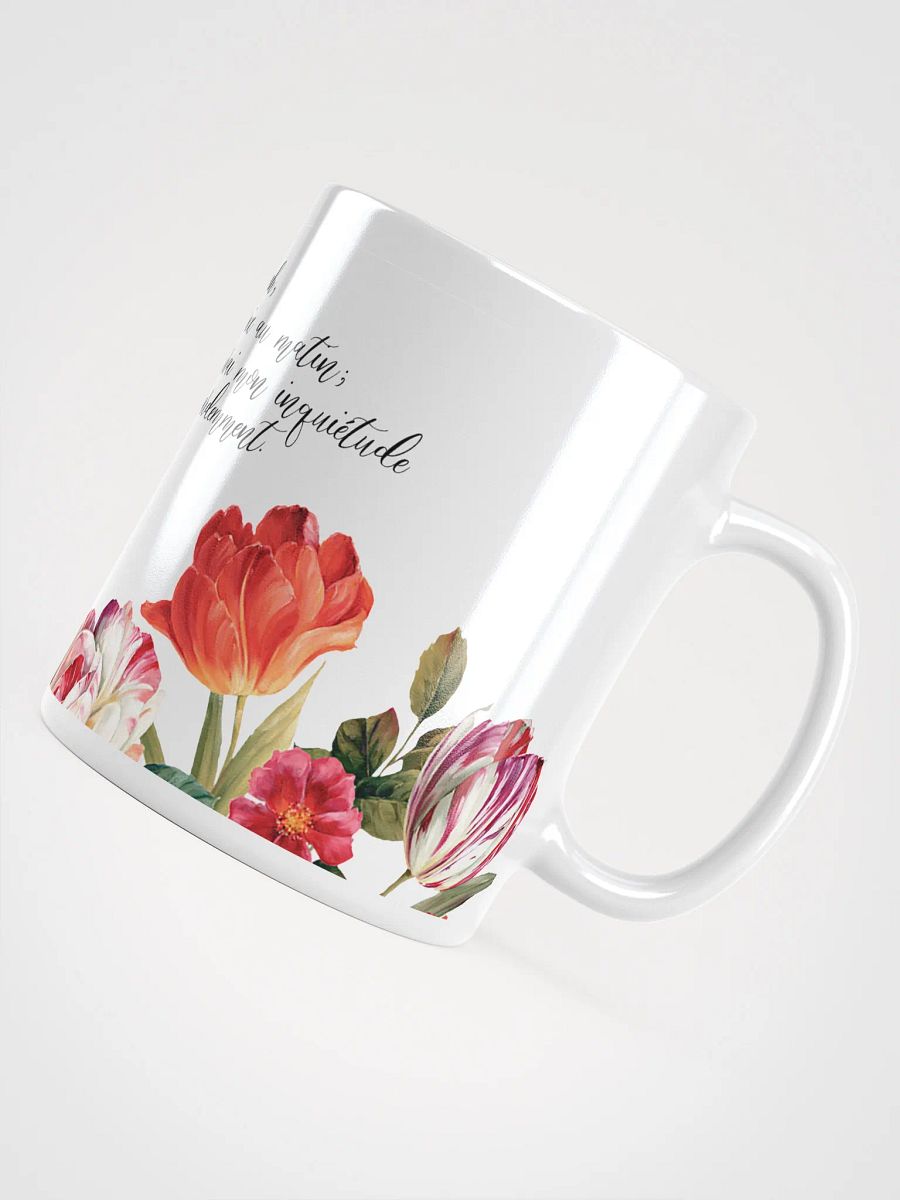 'Ô Jéhovah, Tu Entendras' Psaume 5:3 Floral Glossy Mug product image (5)