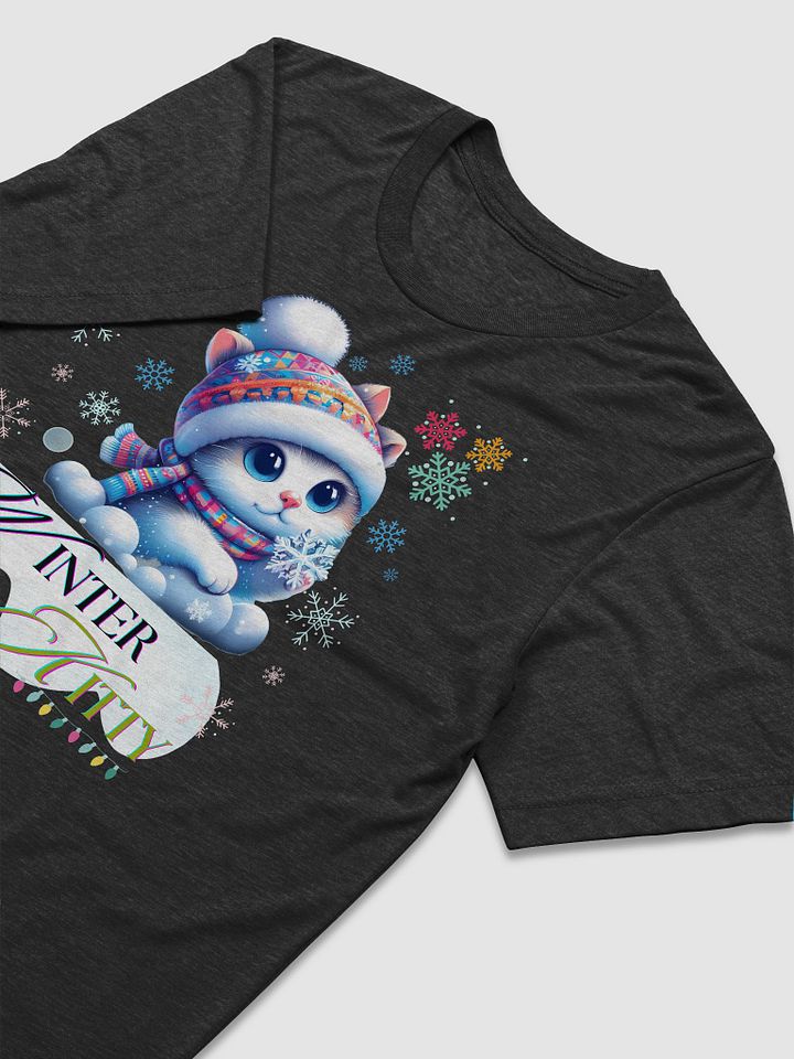 Winter Kitty -T-shirt design_Bella+Canvas Triblend Short Sleeve T-Shirt product image (2)