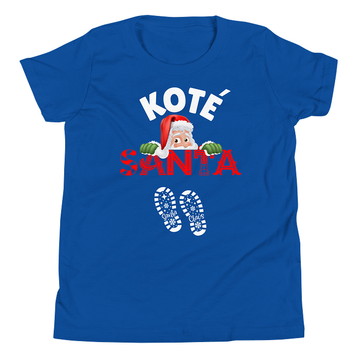 Cheerful Santa Youth T-Shirt product image (61)