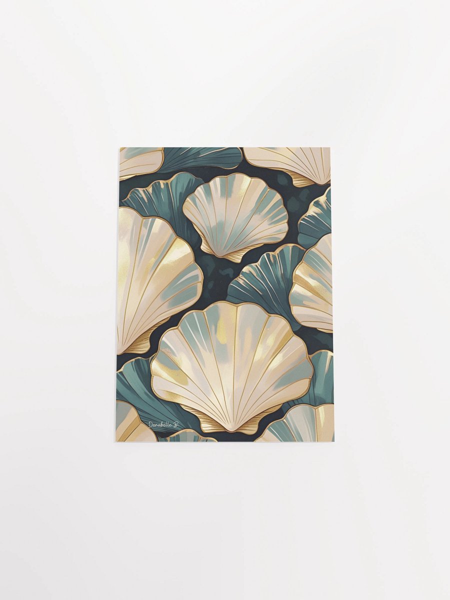 Poster artistique - Coquilles Saint-Jacques - 15 - Cadeau Déco Energie Vibratoire product image (7)