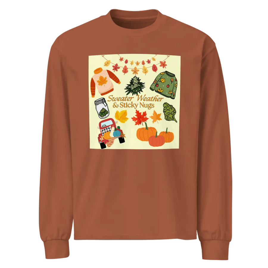 Autumn Cannabis Vibes Long Sleeve Shirt product image (1)