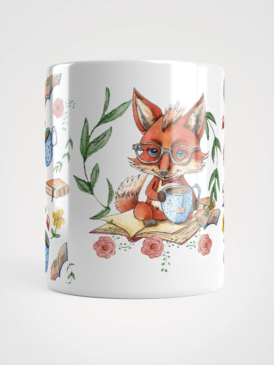 Tea Time Fox White Mug product image (1)
