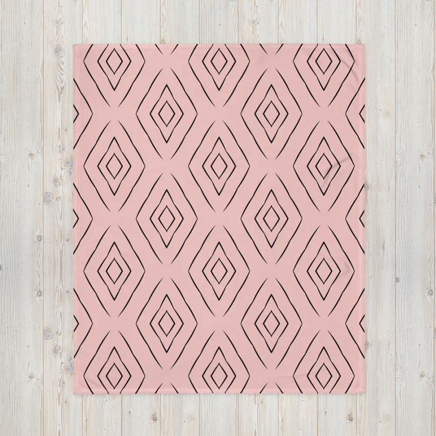 Diamond Blush Throw Blanket product image (5)