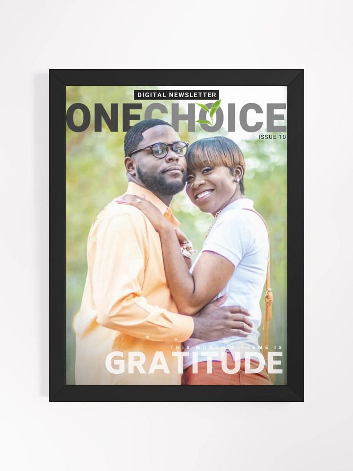 Issue 10 of One Choice Magazine Cover Wall Art product image (2)
