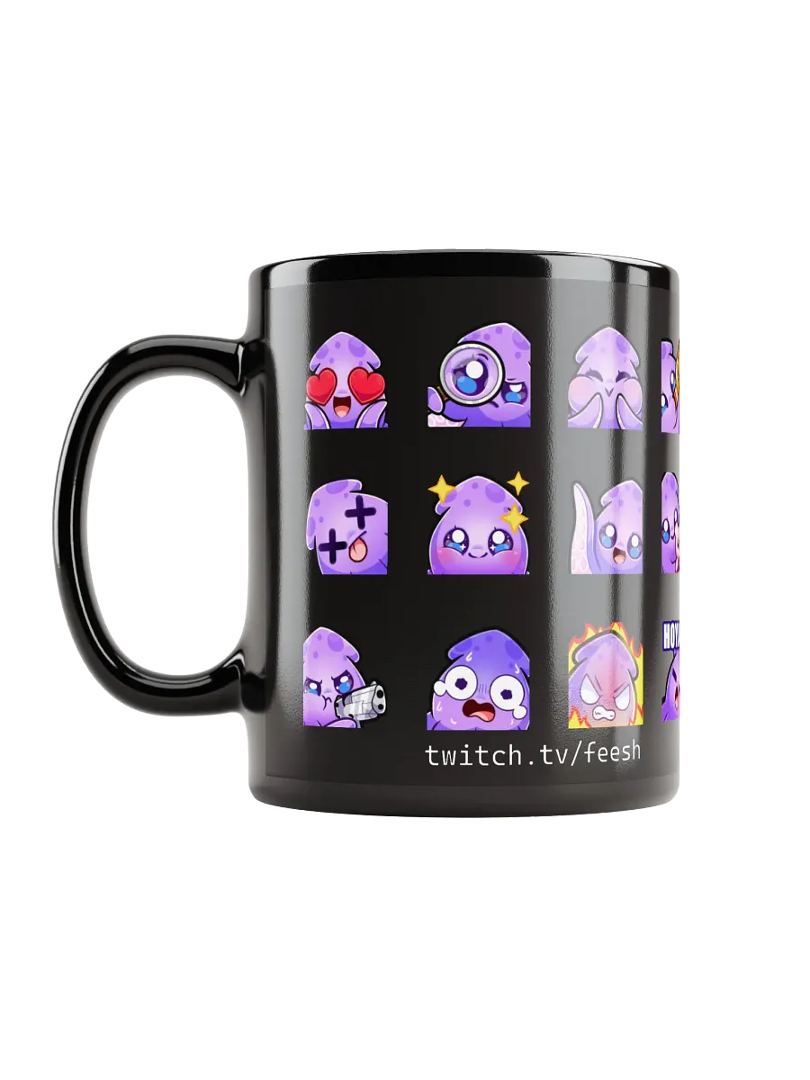 Squid Emote Coffee Mug [black] product image (11)