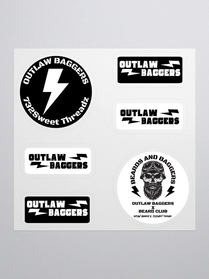 Outlaw Baggers X 732Sweet Threadz Collab Sticker Pack product image (1)