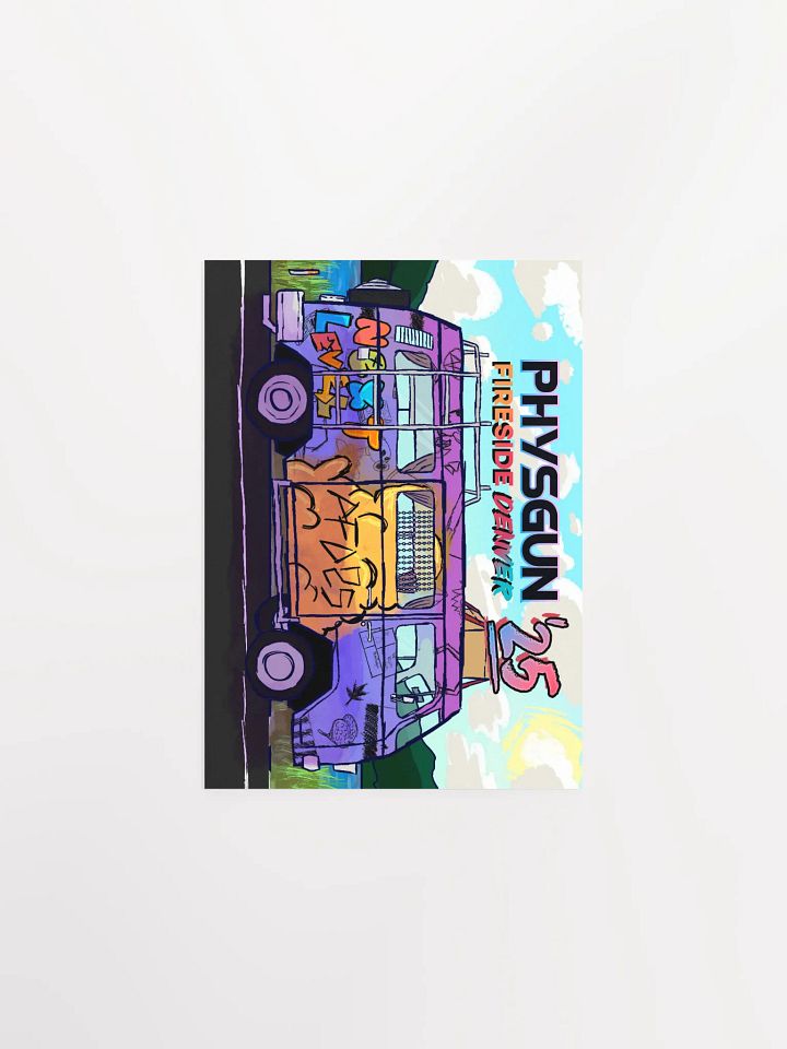 Physgun Fireside Denver 2025 LAN Poster - Graffiti'd Van product image (1)