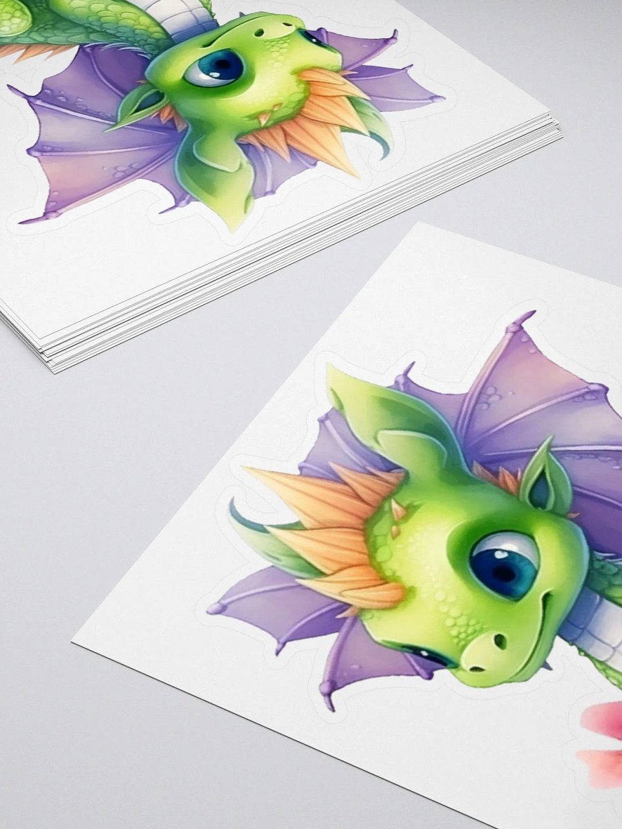 Whimsical Dragon Kiss Cut Stickers product image (11)