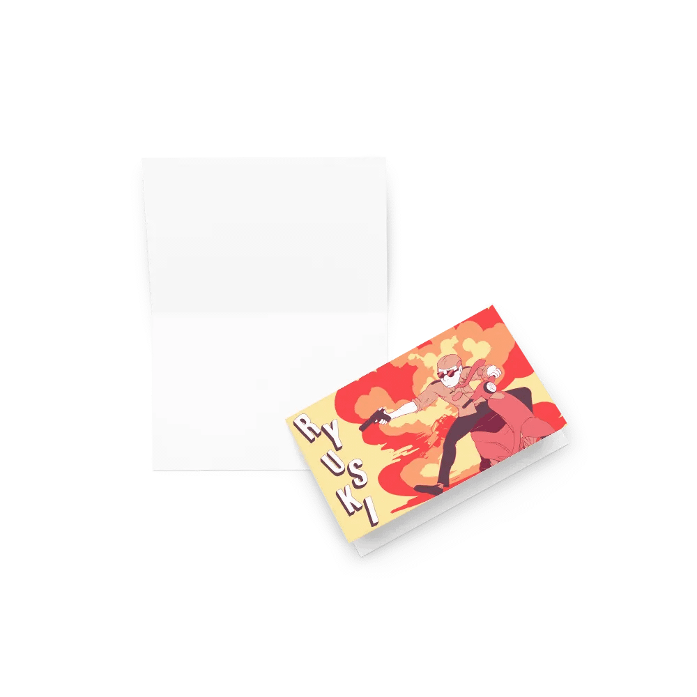 Explosive Pursuit Greeting Card product image (2)